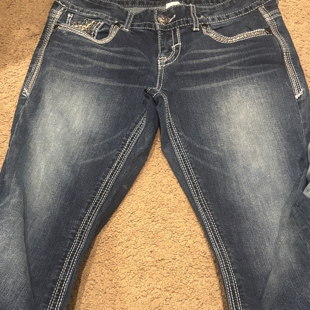 Maurices Dark Blue Boot Cut Jeans